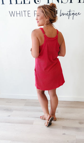 Camilla Wave Rib Romper Dress