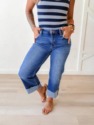 Risen MR Crop Straight Jeans