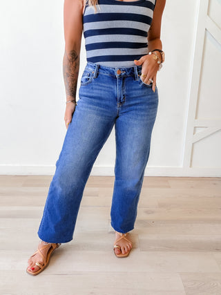 Risen MR Crop Straight Jeans