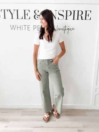 Flying Monkey High Rise Double Button Jeans