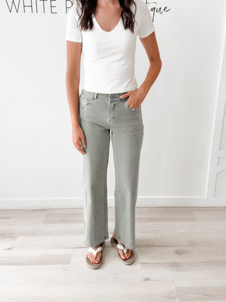 Flying Monkey High Rise Double Button Jeans