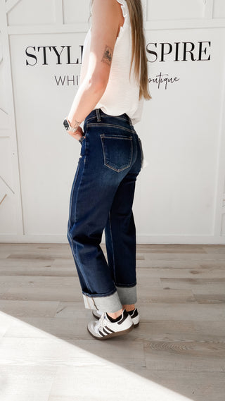 Risen MR Cuffed Straight Jeans