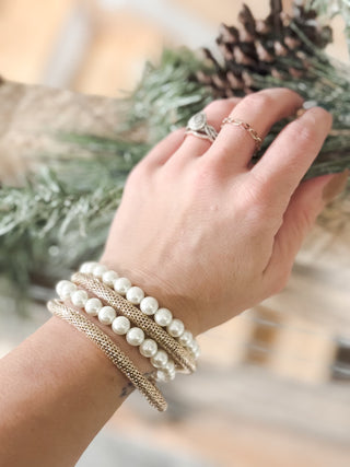 Pearl and Textured Rope Bracelets *Final Sale*