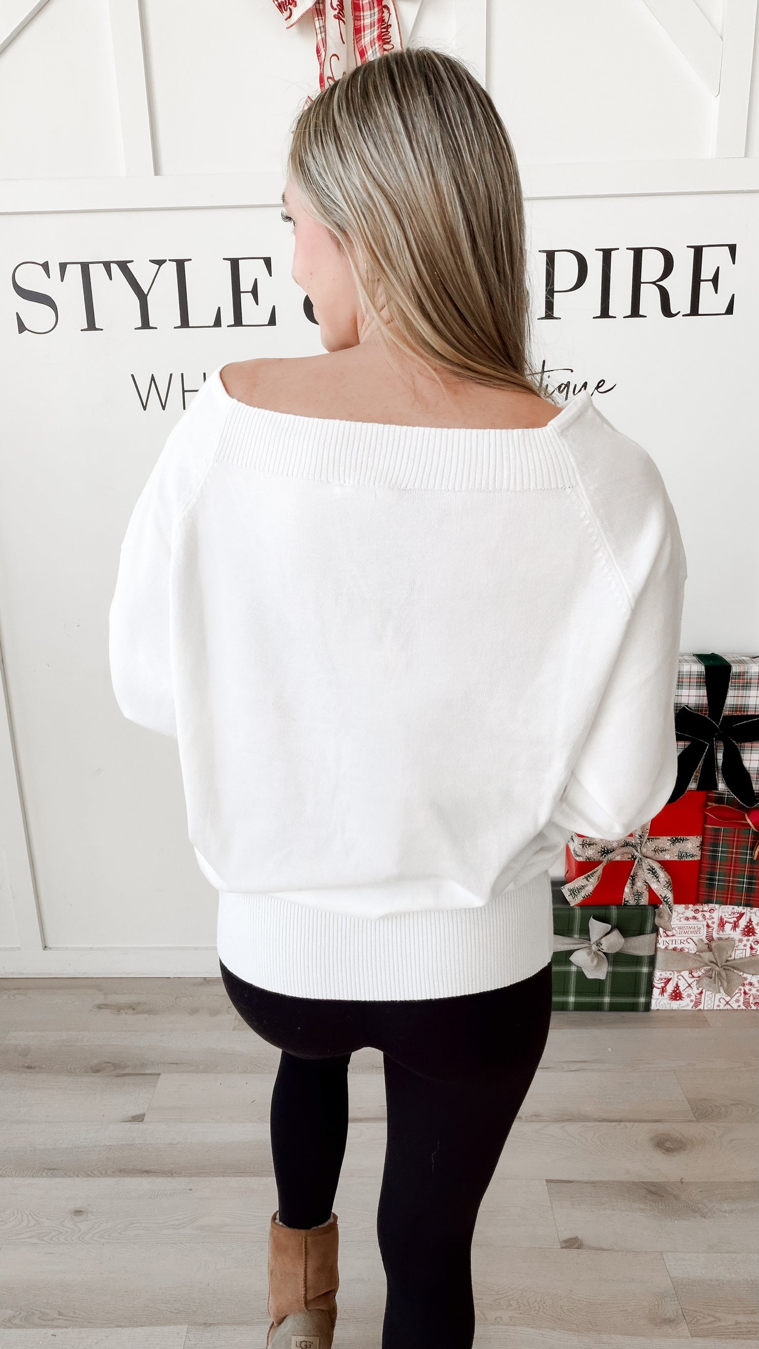 Lynn Off Shoulder Sweater