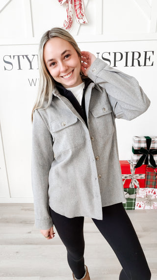 Samantha Hooded Shacket