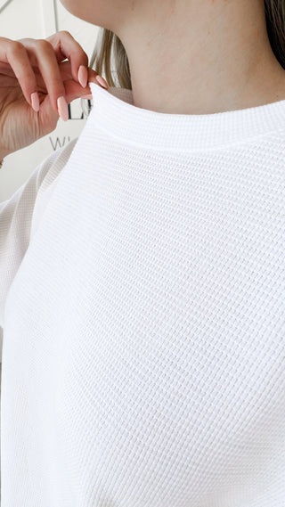 Macie Double Knit Half Sleeve Top