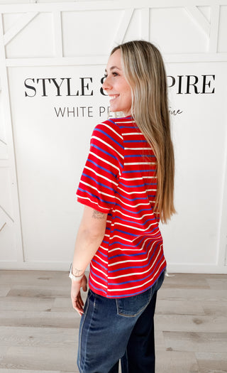Geri Striped Everyday Tee