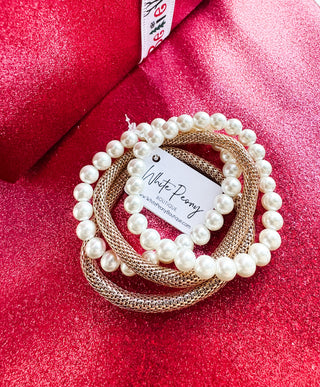 Pearl and Textured Rope Bracelets *Final Sale*