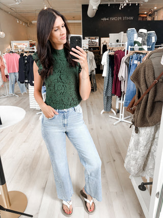 Elizabeth Lace Sleeveless Blouse