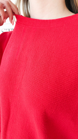 Macie Double Knit Half Sleeve Top