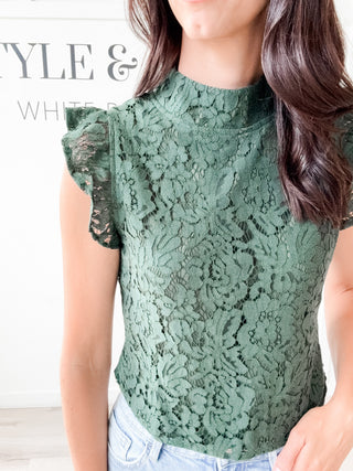Elizabeth Lace Sleeveless Blouse