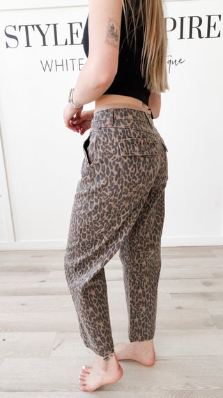 Risen MR Animal Print Crop Pants
