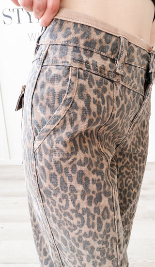 Risen MR Animal Print Crop Pants