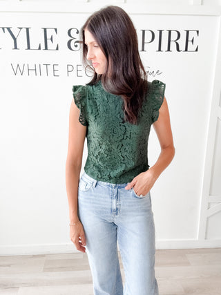 Elizabeth Lace Sleeveless Blouse