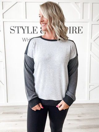Andi Color Block Knit Top
