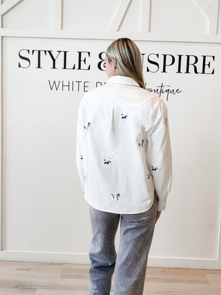 Autumn Embroidered Duck Shirt