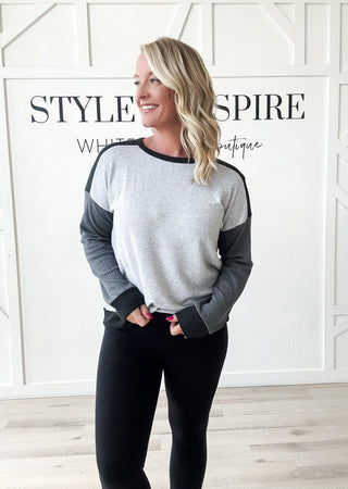 Andi Color Block Knit Top