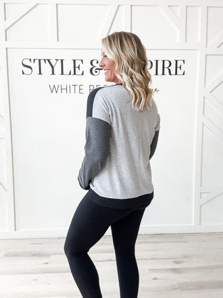 Andi Color Block Knit Top