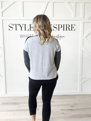 Andi Color Block Knit Top