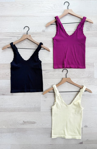 NikiBiki Reversible Scallop Edge Tank