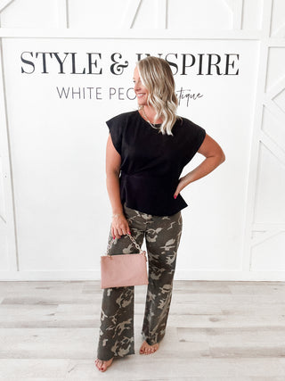 Wanda Camo Print Pants