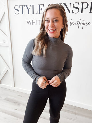 Keira Micro Ribbed LS Turtleneck *FINAL SALE*