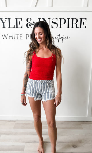 NikiBiki Floral Textured Lace Tank