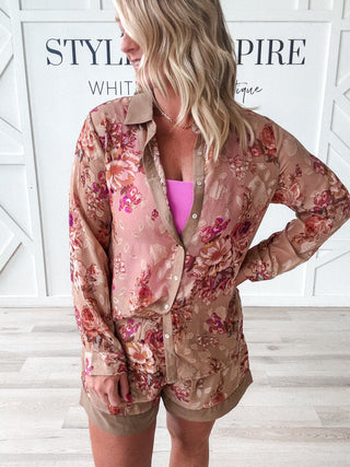 Lennie Chiffon Floral Shorts