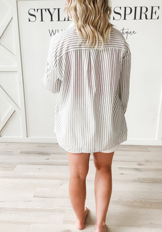 Selah Stripe Oversized Shirt