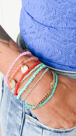 Boho Bead Bracelet Set. *Final Sale*