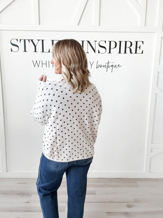 Megan Polka Dot Cardigan