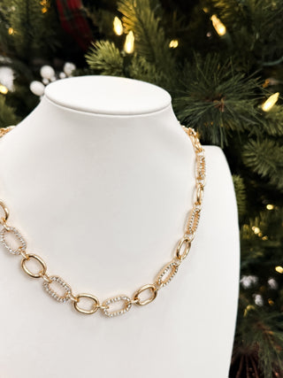 Pave Link Necklace. *Final Sale*