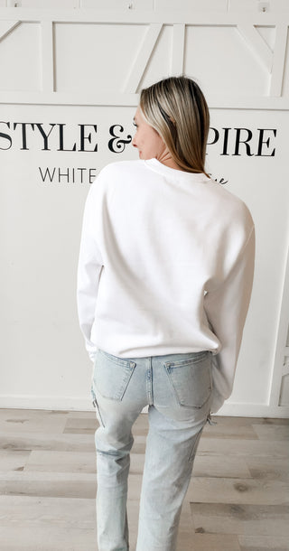 Dreamer Believer Difference Maker Graphic Sweatshirt