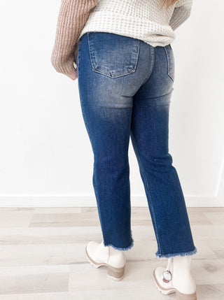 Risen HR Ankle Wide Straight Jeans *Final Sale*