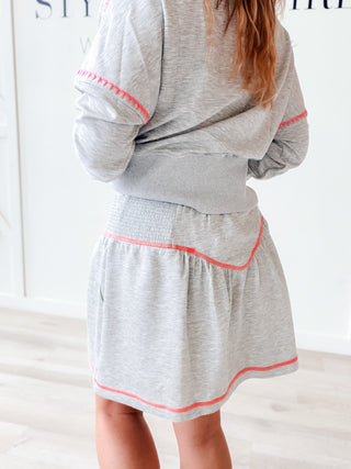 Louisa Accent Stitch Skort