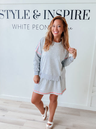 Maddy Accent Stitch Sweatshirt