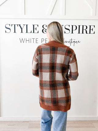 Charlie Plaid Sweater Coat