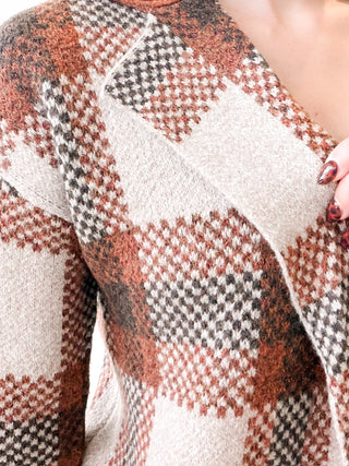 Charlie Plaid Sweater Coat