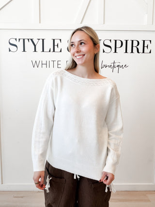 Kayla Lace Detail Sweater