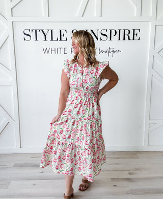 Marna Tiered Floral Dress