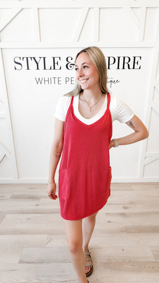 Camilla Wave Rib Romper Dress