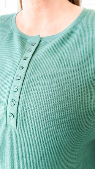 Myra Long Sleeve Rib Henley