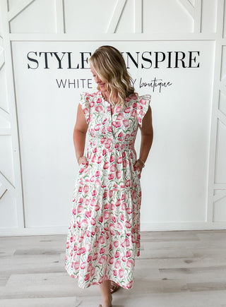 Marna Tiered Floral Dress
