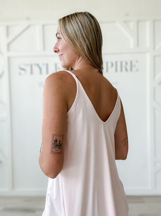 Rhonda Double V-Neck Loose Fit Cami *FINAL SALE*