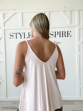 Rhonda Double V-Neck Loose Fit Cami *FINAL SALE*