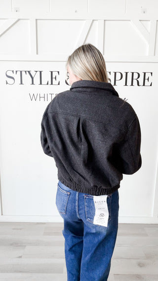 Orian Felt Bomber Jacket