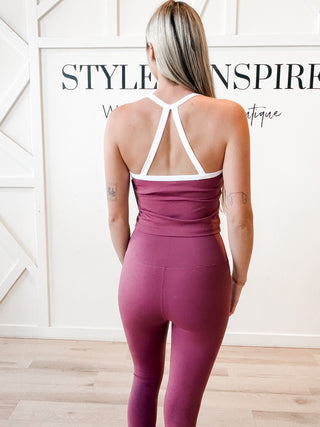 Hailey Contrast Trim Active Tank