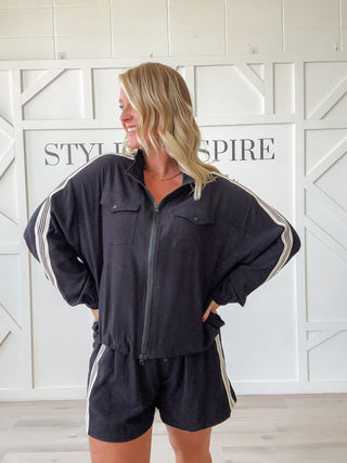 Journi Shoulder Detail Full Zip Jacket