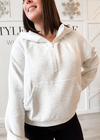 Jill Scuba Modal Crop Hoodie