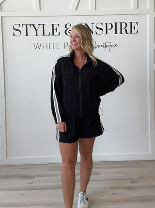 Journi Shoulder Detail Full Zip Jacket